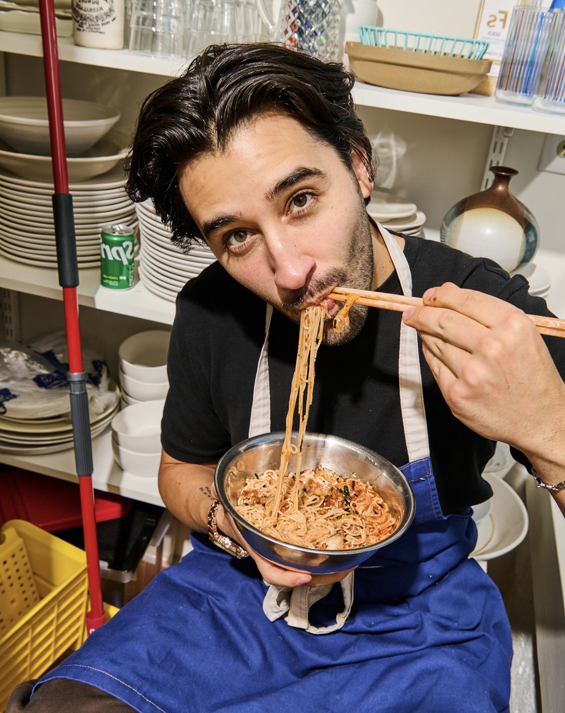 Matt Broussard cooking